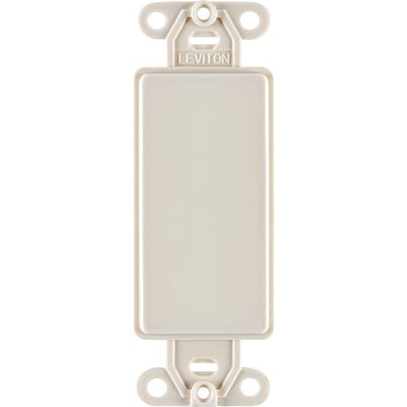Leviton Decora QuickPort Light Almond Blank Wall Plate Insert 028-80414-00T